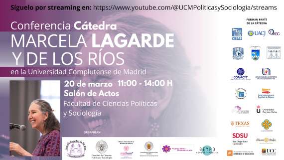 Conferencia de la feminista Marcela Lagarde en Ciencias Políticas (UCM)